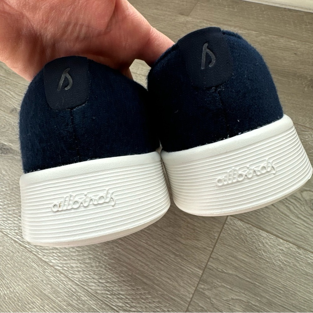 Allbirds Wool Cruiser Slip On Shoes Navy Blue Size 11 - Picture 10 of 12